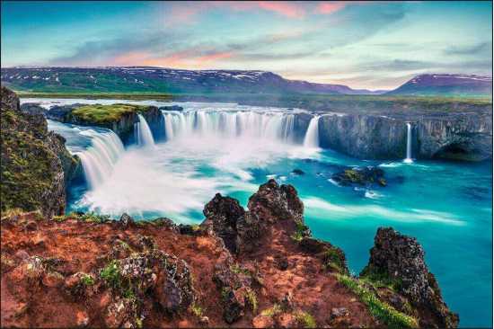 Fototapeta Wodospad Godafoss 270 x 405