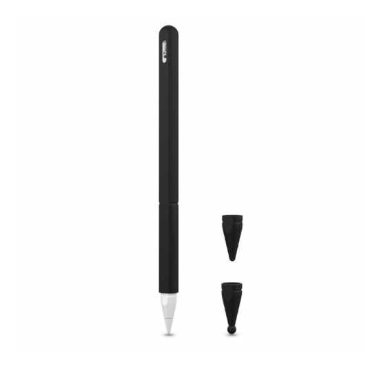 Pokrowiec Etui Case Apple Pencil 2 silikonowy (czarny)