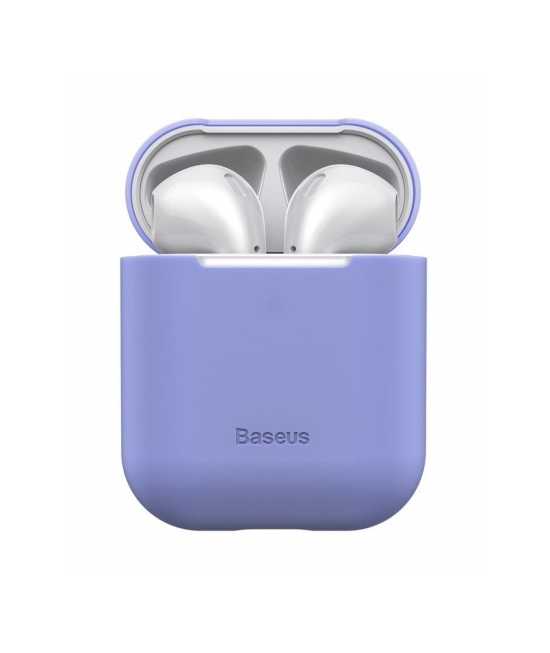 Etui Apple AirPods i200 i500 i1000 Baseus Ultrathin fioletowe